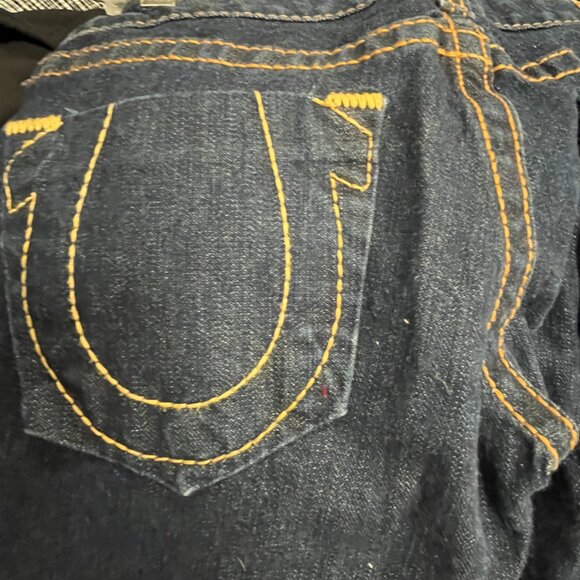 true religion jeans 27 vintage like new dark blue denim